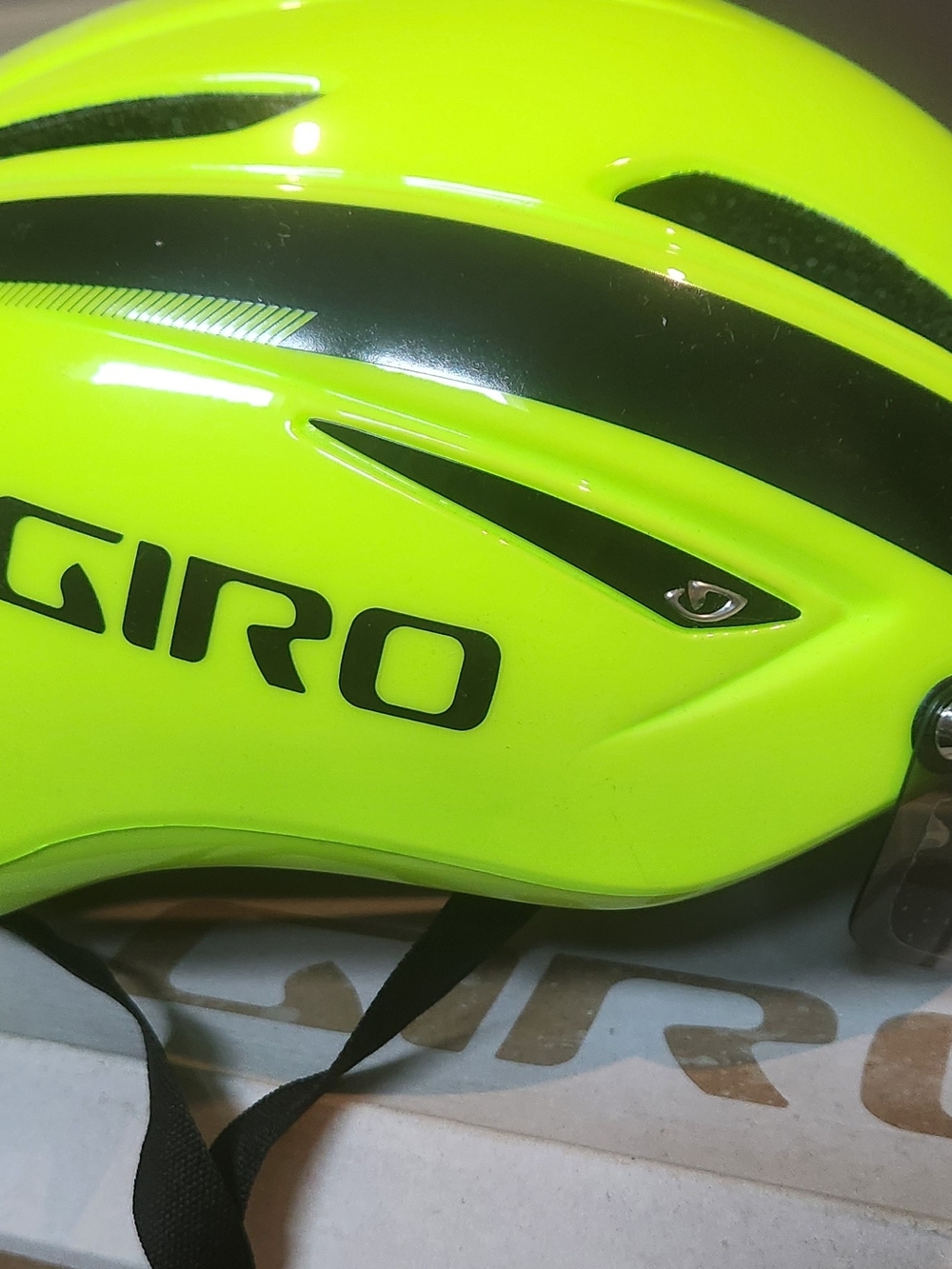 Giro High-Visibility Neon Yellow Bike Helmet with Black Accents